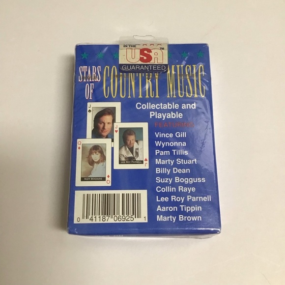 Stars of Country Music Playing Cards Hoyle Artist Photos Vintage 1996 NEW SEALED - Picture 3 of 5